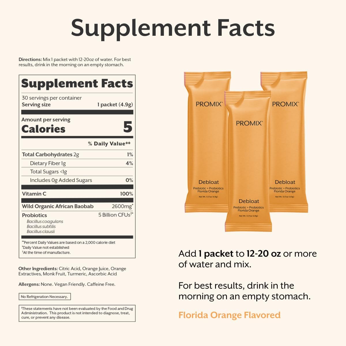 Debloat: Prebiotic + Probiotic